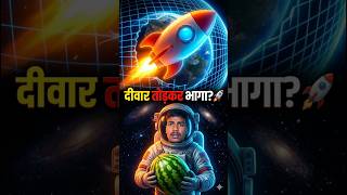 रॉकेट दीवार तोड़कर भागा? rocket Deewar todkar bhaga 🚀😂 #ScienceFacts #Shorts