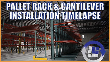 Empty Warehouse Pallet & Cantilever Rack Installation - Timelapse | Logic MH