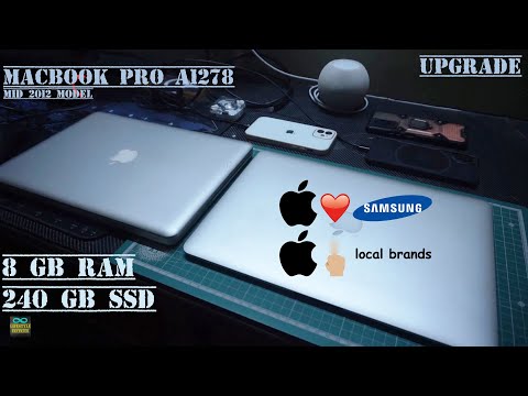 Apple MacBook Pro A1278 SSD and RAM Upgrade - YouTube