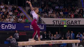 Eli Seitz GER Schwebebalken - EnBW DTB Pokal 2023 - Mixed Cup Stuttgart - Turnen