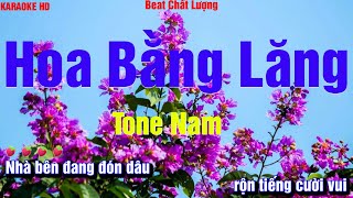Karaoke Hoa Bằng Lăng L Tone Nam L L Nhạc Sống Tấn Sanh L Beat Phối Mới Chất Lượng Dễ Hát