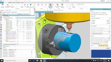 Nx 12 CAM Mô phỏng gia công CNC Fanuc 4 trục