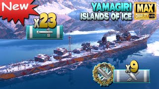 картинка: Эсминец Ямагири: 20км торпед на Ледяных островах - World of Warships