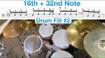 16th + 32nd Note (Drum Fill 1)