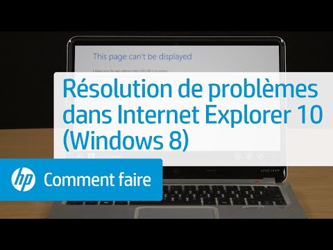Résolution de problèmes dans Internet Explorer 10 (Windows 8)