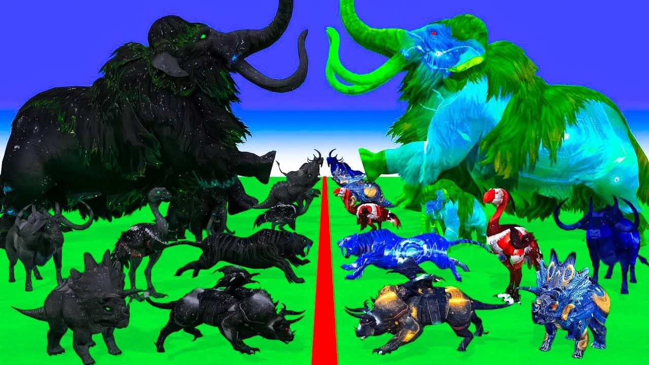 Prehistoric Mammals vs Shadow Itself Mammals Size Comparison Mammoth Mastodon Vs Woolly Mammoth