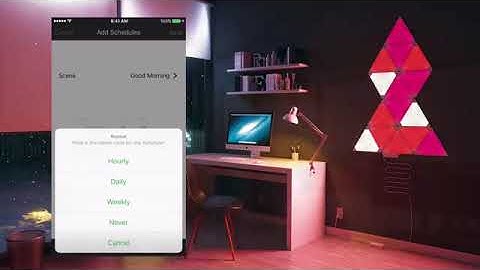 Nanoleaf Light Panels Using Schedules