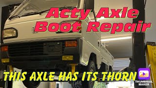 Honda Acty Axle Boot Repair and Replacement #Acty #JDM #RHD_Ron #KEITruck #Minitruck #SDX #Honda
