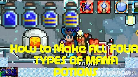 Can you make mana potions Terraria?