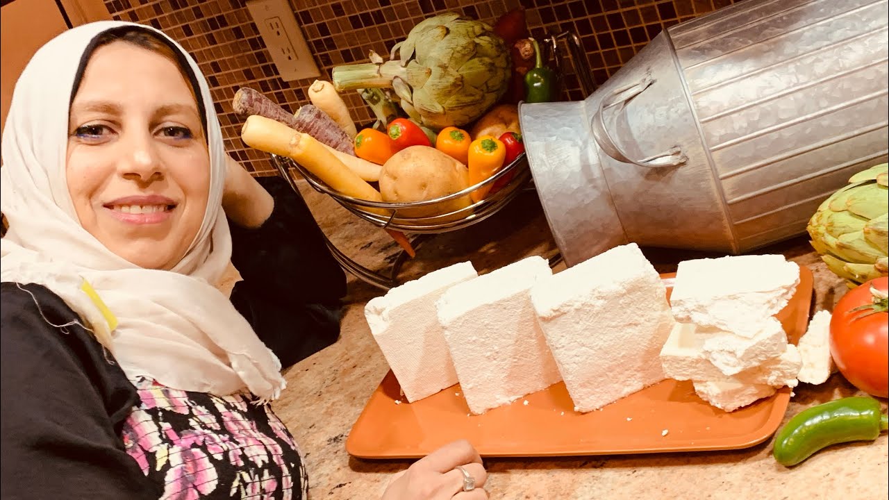 #الجبنة_البيضاء ( الجبن الابيض و القريش و الثلاجة بدون منفحة )جهزيها للفطار و السحور🧀