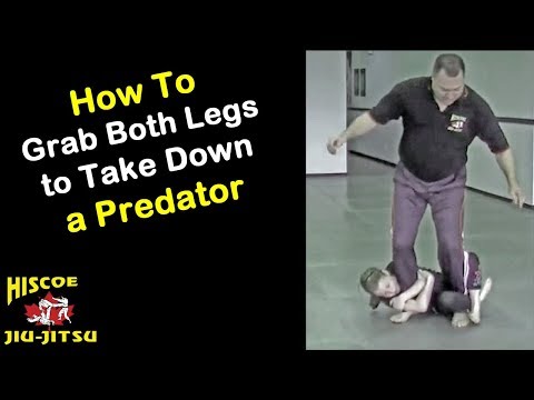 How to take down a predator grabbing both legs