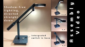 Assembly 3D printed Desk Lamp with pantograph