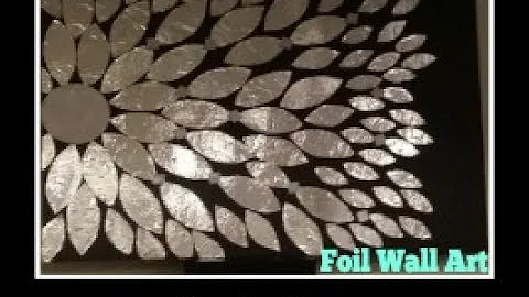 DIY: Foil Wall Art Home Decor - Dollar Tree