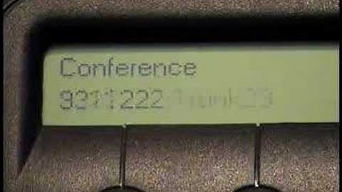 NBX 3102 User Training - Conference