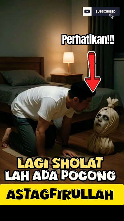PAS BANGUN DARI SUJUD😱⁉️🤔LAH KOK ADA POCONG🫣⁉️😰ASTAGFIRULLAH #viral #islam #tiktok #allah #shorts
