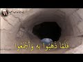 فلما ذهبوا به وأجمعوا أن يجعلوه عبدالباسط عبدالصمد
