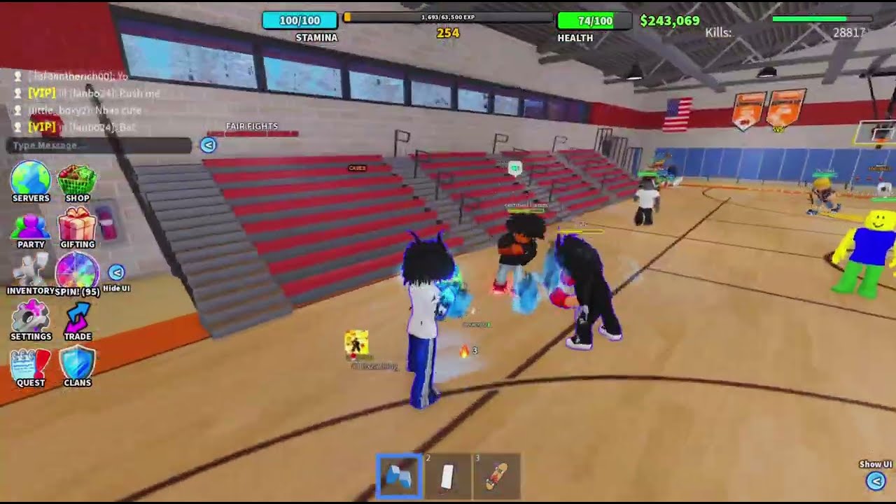 NEW UPDATE + NEW STYLES IN ( ROBLOX FIGHT IN A SCHOOL ) 👀