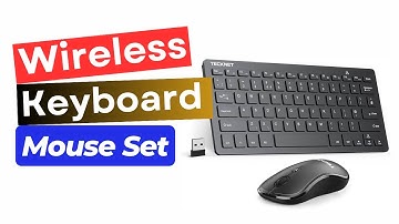 Best Wireless Keyboard + Mouse Set Waterproof & Rechargeable - Ultimate Combo for Comfort
