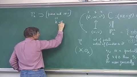 Miles Reid (Univ. of Warwick/Sogang Univ.) / Basic Algebraic Geometry 2