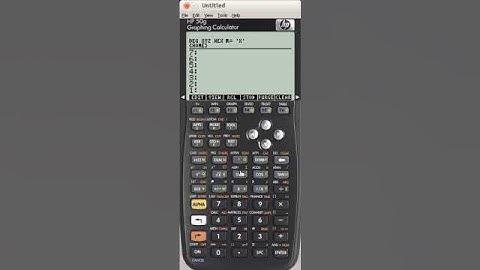 HP 50G - Princípios básicos - Função seno.