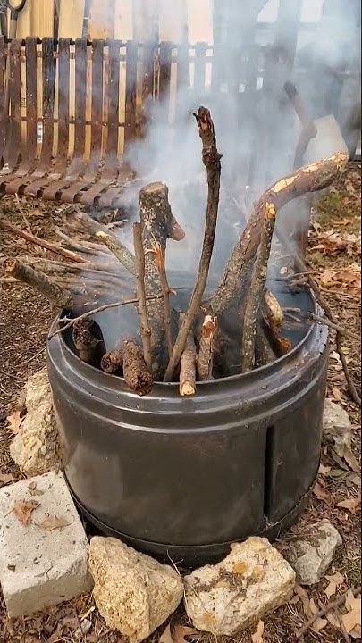 The dryer drum fire pit method! #Refurban #Upcycling #firepit - YouTube