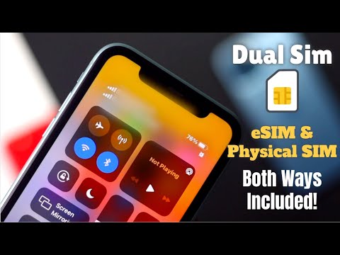 Dual SIM on iPhone (How to Use) eSIM & Physical SIM – Both ways Included!