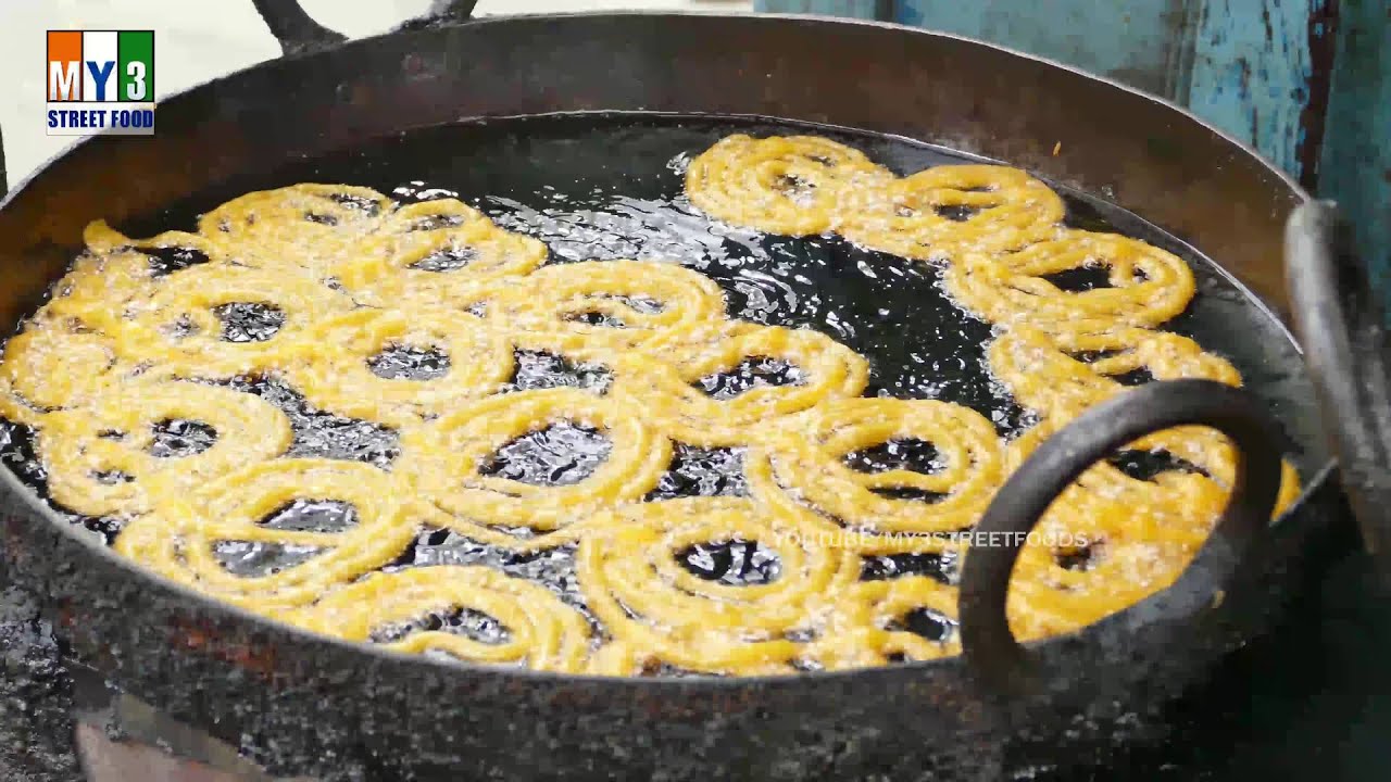 how-to-make-jalebi-recipe-indian-sweet-4k-video-street-food-youtube
