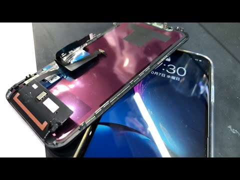 iPhone XR 分解ガラス画面割れ修理交換 - YouTube