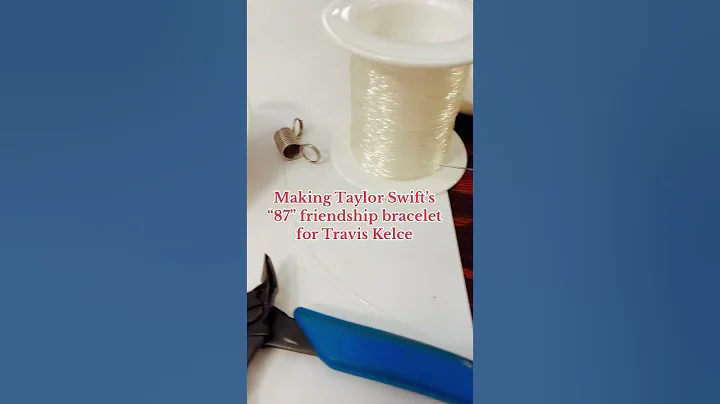 Making a Taylor Swift “87” friendship bracelet for Travis Kelce #friendshipbracelet   #taylorswift