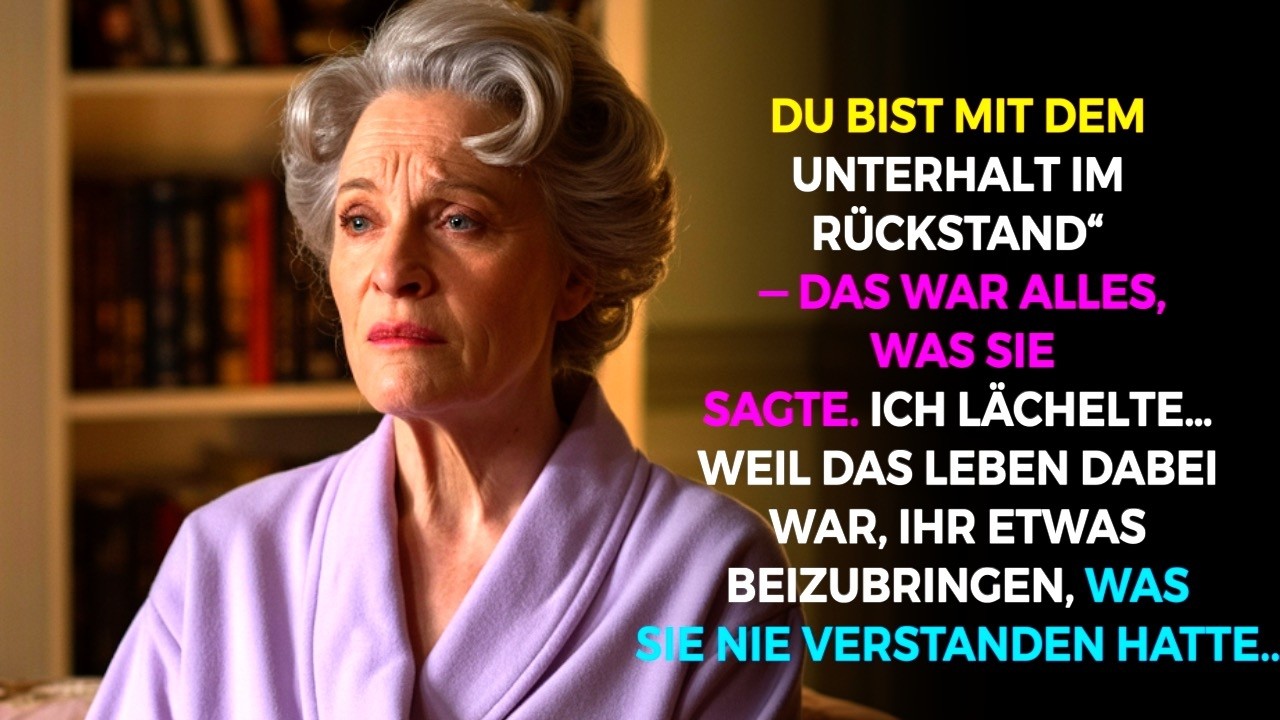 Du bist mit dem Unterhalt im Rückstand“ — sagte meine Tochter. Ich lächelte… denn an diesem Tag…