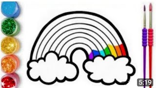 Rainbow Drawing, Coloring And Painting For Kids