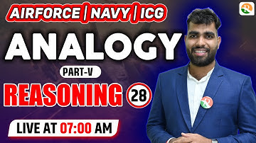 Analogy -1 | Airforce Reasoning Classes | Airforce y group Reasoning 2024 | Airforce Reasoning