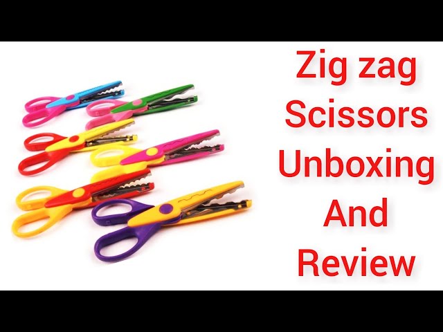 Zig Zag scissors Unboxing, 6 different shapes, Creator boy