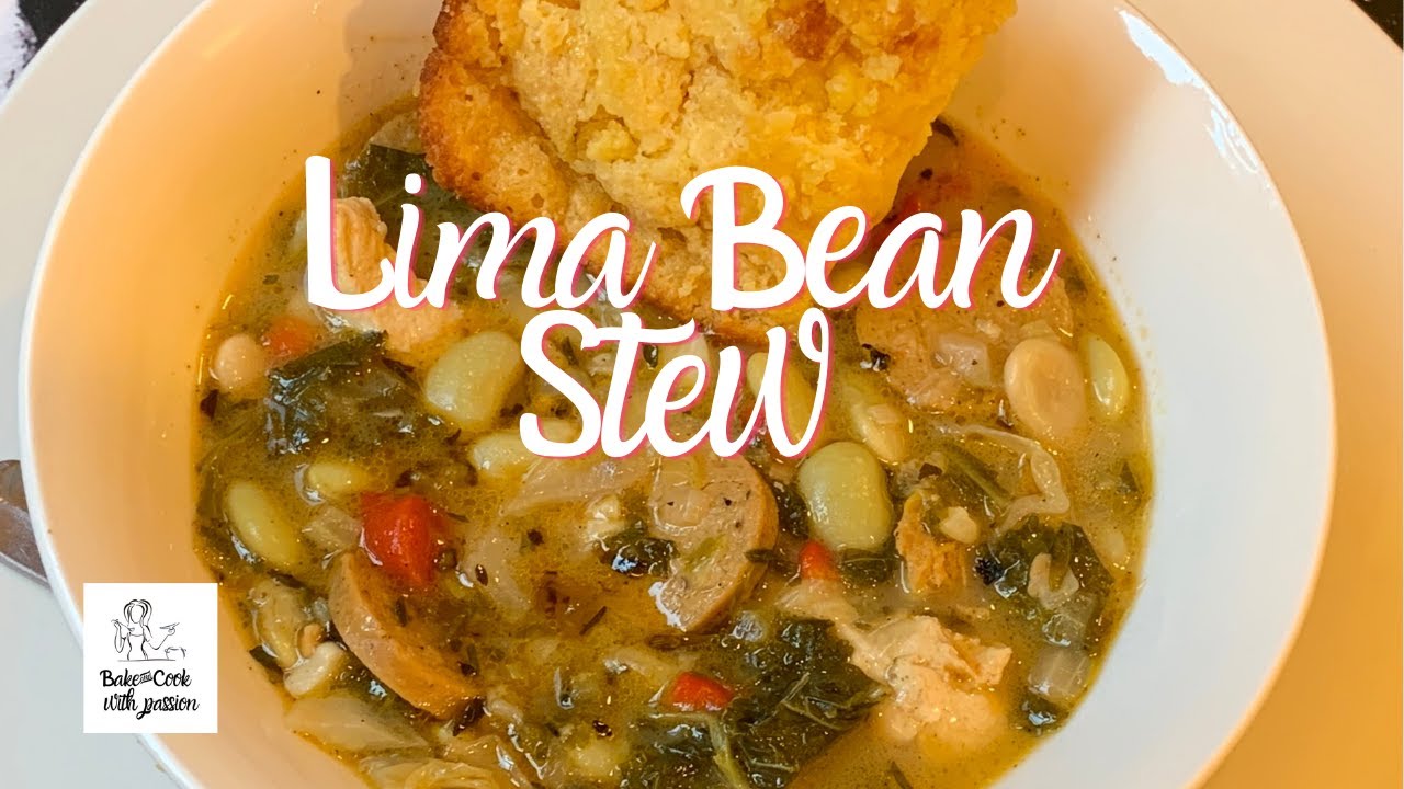 Lima Bean Stew! Delicious one pot meal! Easy to make meat free as well