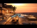 Luxury beach chillout  relaxing beach waves and nature sound for stress relief  relaxation