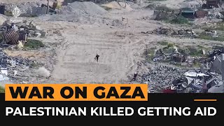 Israeli forces kill Palestinian collecting aid | Al Jazeera Newsfeed