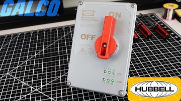 Hubbell HBLDS3P Enclosed Disconnect with LED Indicators