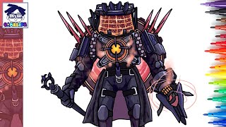 Cara Menggambar New Upgrade Watchman Of Doom Astro Titan Tv Man Infected Skibidi Toilet 79
