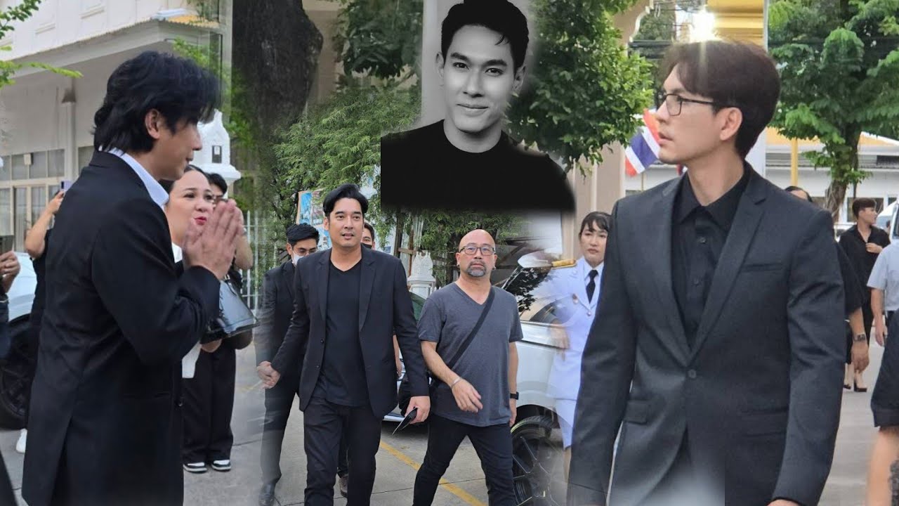บรรยากาศงานศพ อ๋อมอรรคพันธ์ ดาราร่วมไว้อาลัยคับคั่ง