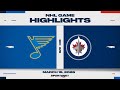 NHL Highlights | Blues vs. Jets - March 15, 2026