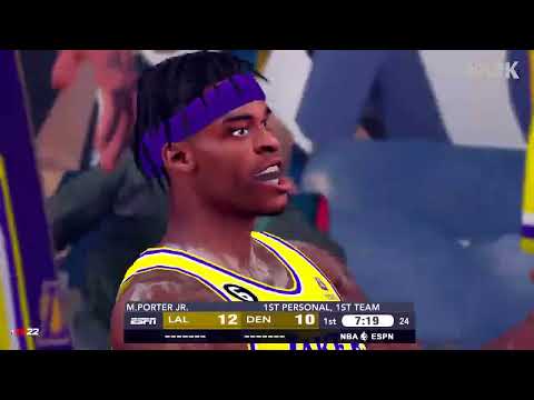 NBA LIVE LA LAKERS Vs DENVER NUGGETS I WCF GAME 1 I MAY 14 2023 CPU VS CPU Lakers