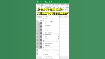 COMO PONER CERO DELANTE DEL NUMERO EXCEL #Shorts #excel #exceltricks  #tecnologia #windows #tutorial