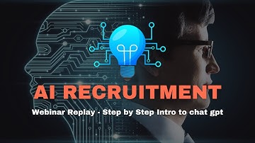 How to use chat gpt for recruitment webinar replay