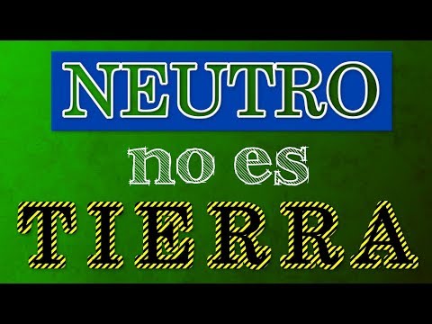 Vídeo: Diferencia Entre Tierra Y Neutro