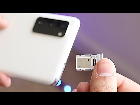 How To Insert Sim Card / Micro SD Card In Samsung Galaxy S20 FE!