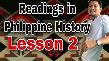 Readings in PH History Lesson 2!