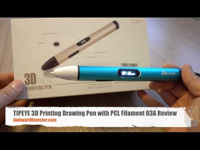 TIPEYE 3D Printing Drawing Pen with PCL Filament 03A Review 