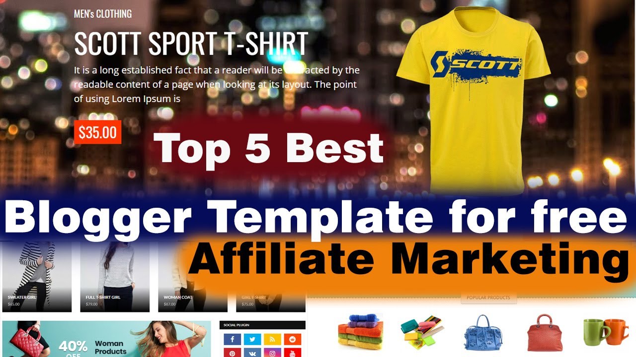 template blogger ฟรี  2022 Update  Best Affiliate marketing Blogger Template for free Download || Affiliate marketing blogger template