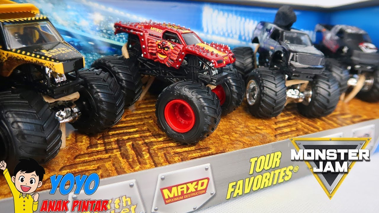 Mainan Mobil  Hot wheels Monster  Jam Truck  Belajar 