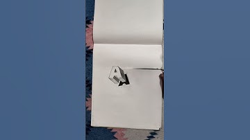 How to draw 3D drawing of letter 